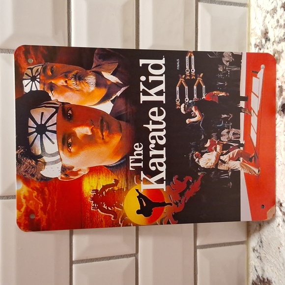 Karate Kid 8"x12" 1980s metal wall poster decor - Picture 2 of 3